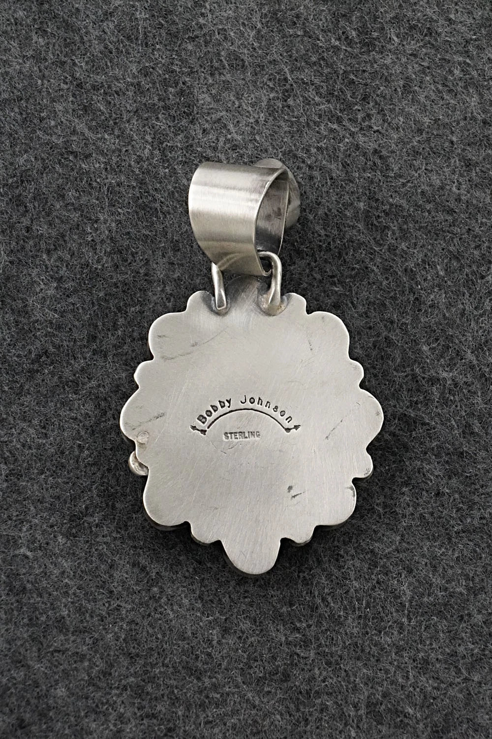 Turquoise & Sterling Silver Pendant - Bobby Johnson