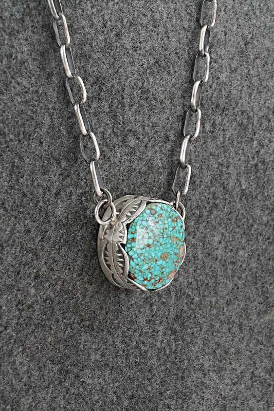 Turquoise & Sterling Silver Necklace - Paul Livingston