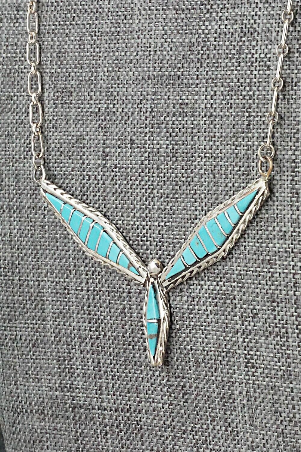 Turquoise & Sterling Silver Necklace - Malcolm Chavez