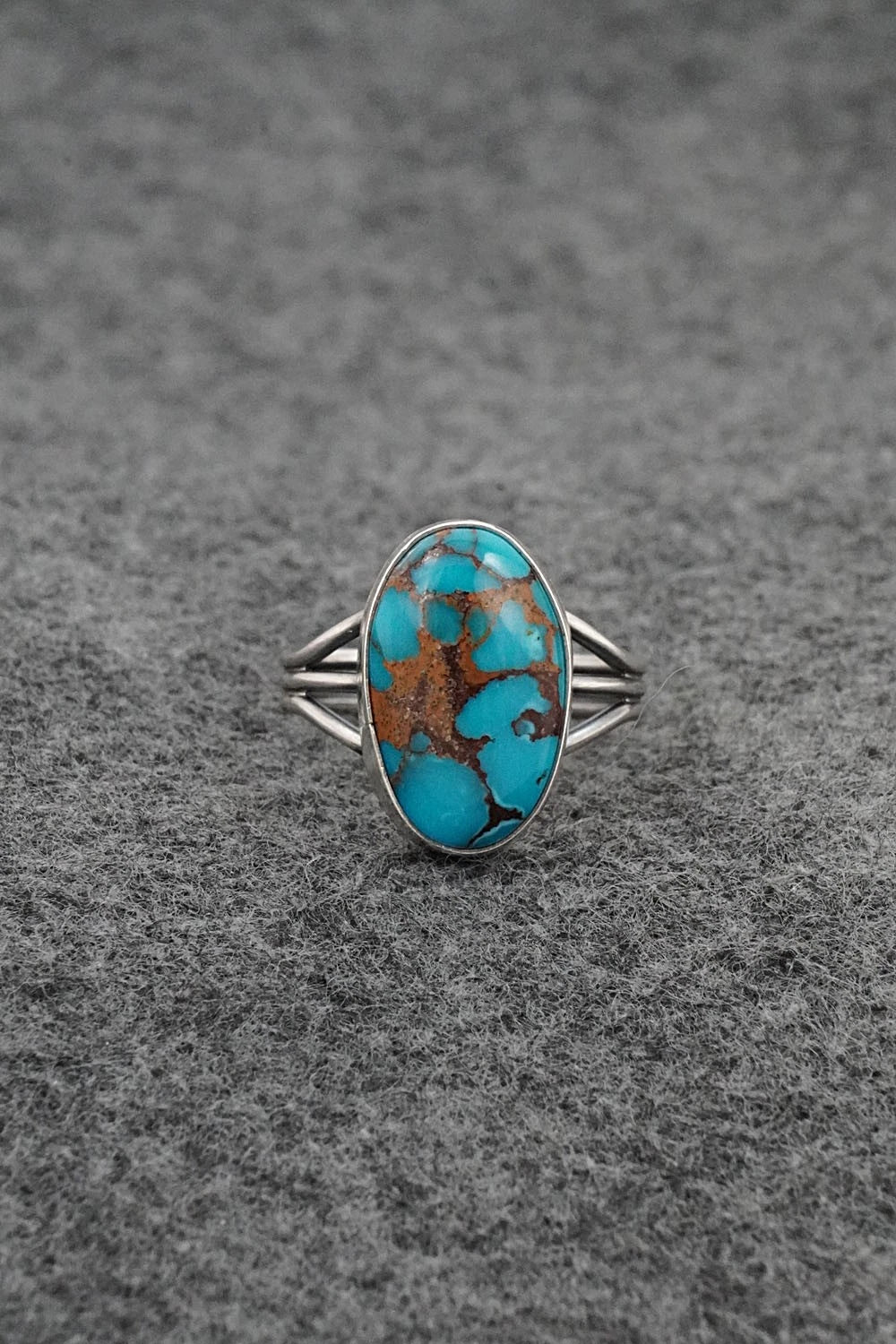 Turquoise & Sterling Silver Ring - Rena Begay - Size 8