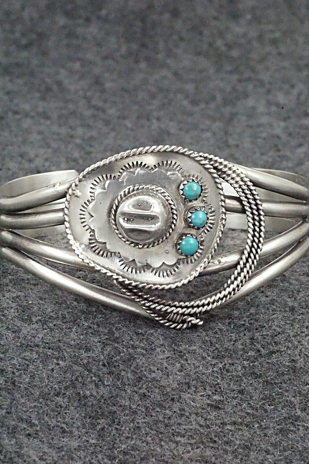 Turquoise & Sterling Silver Bracelet - Bobby Platero