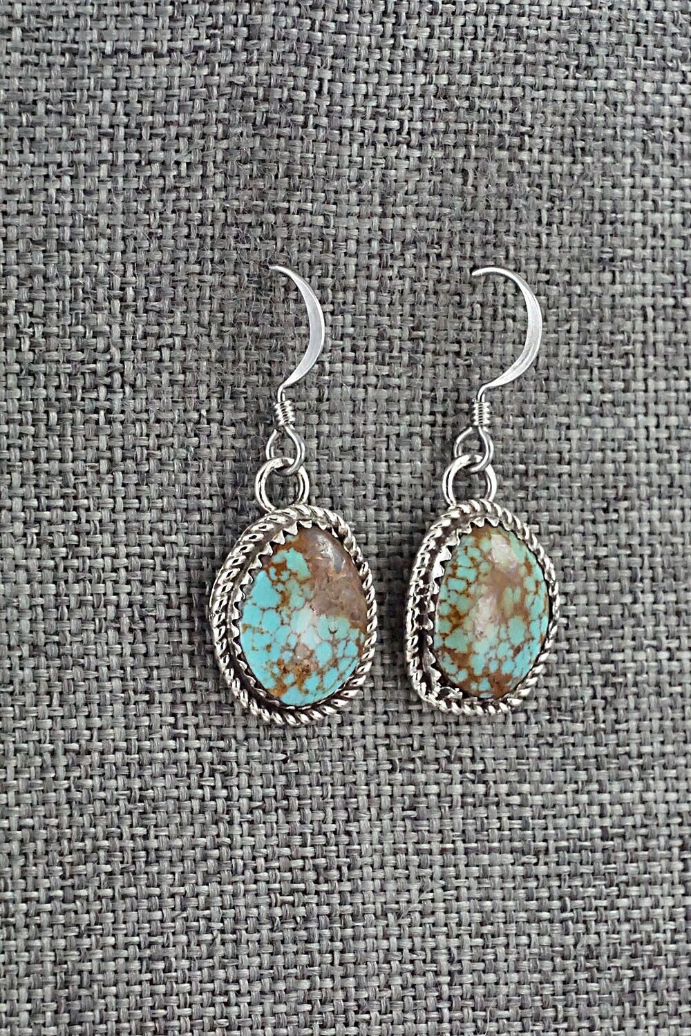 Turquoise & Sterling Silver Earrings - Ernest Hawthorne