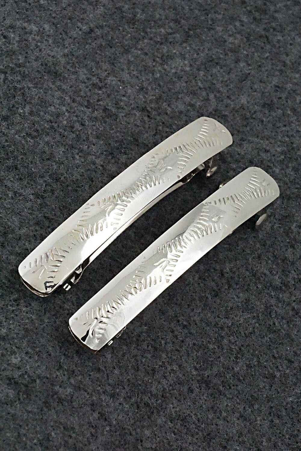 Sterling Silver Hair Barrettes - Randall Dalgai