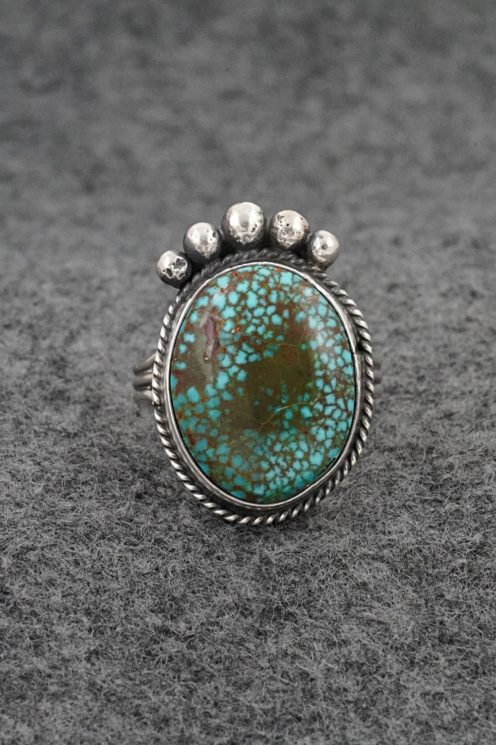 Turquoise & Sterling Silver Ring - Rena Begay - Size 9