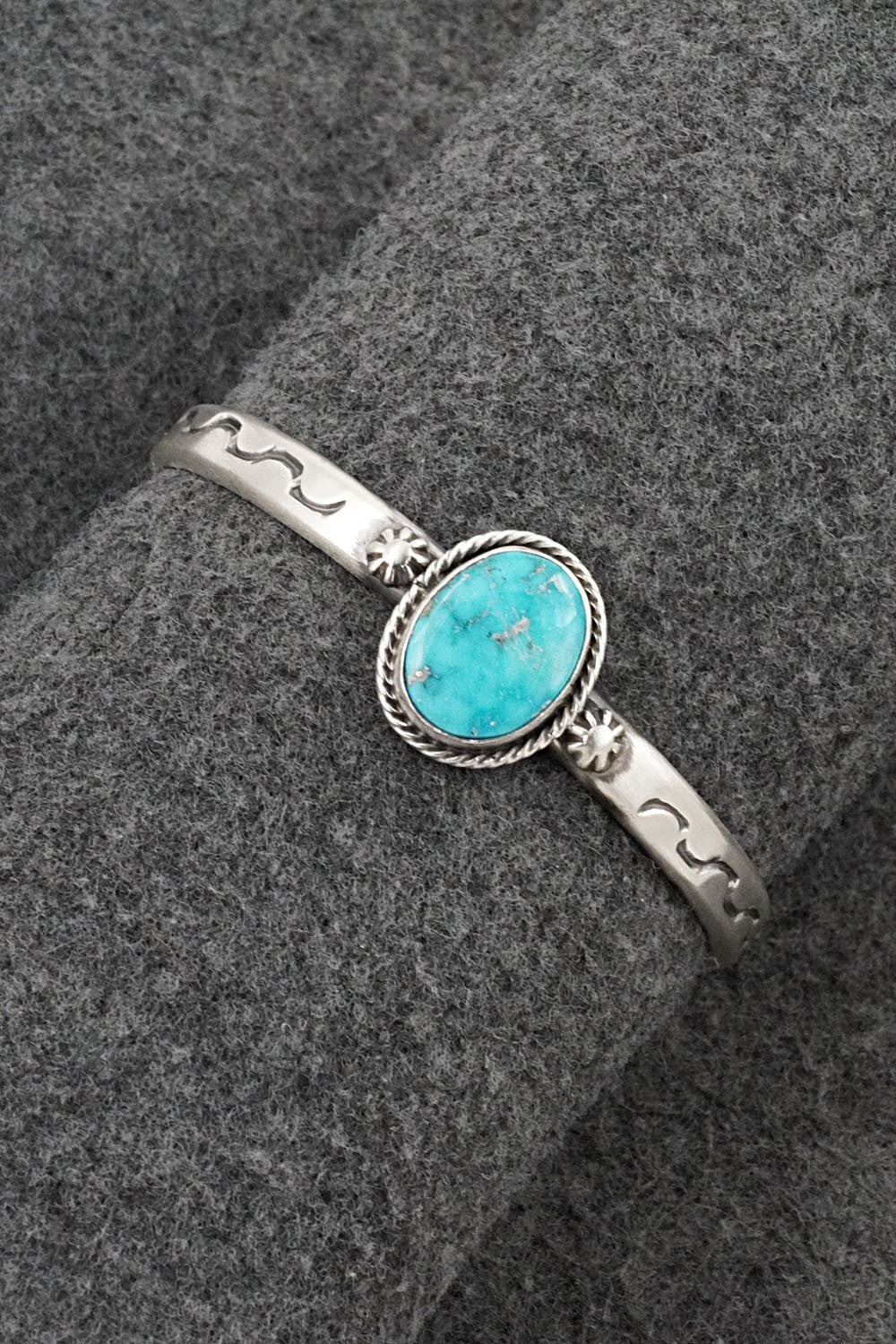 Turquoise & Sterling Silver Bracelet - Samuel Yellowhair