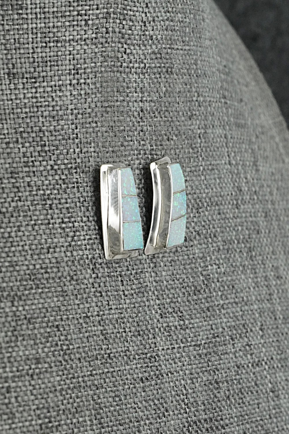 Opalite & Sterling Silver Earrings - Nathaniel Johnson