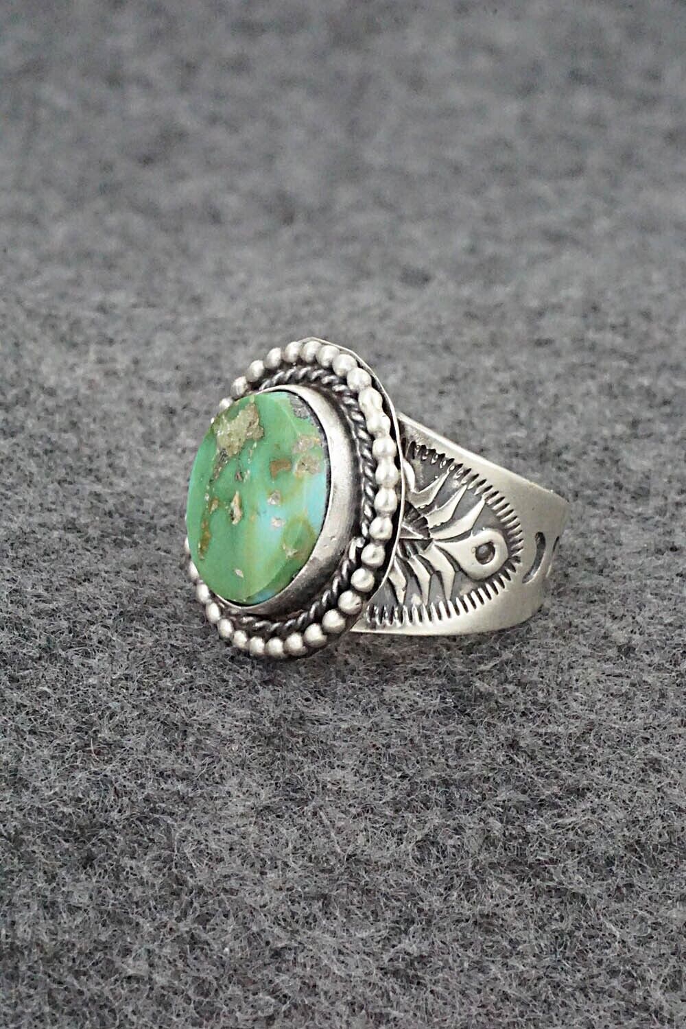 Turquoise & Sterling Silver Ring - Jeannette Saunders - Size 6.5