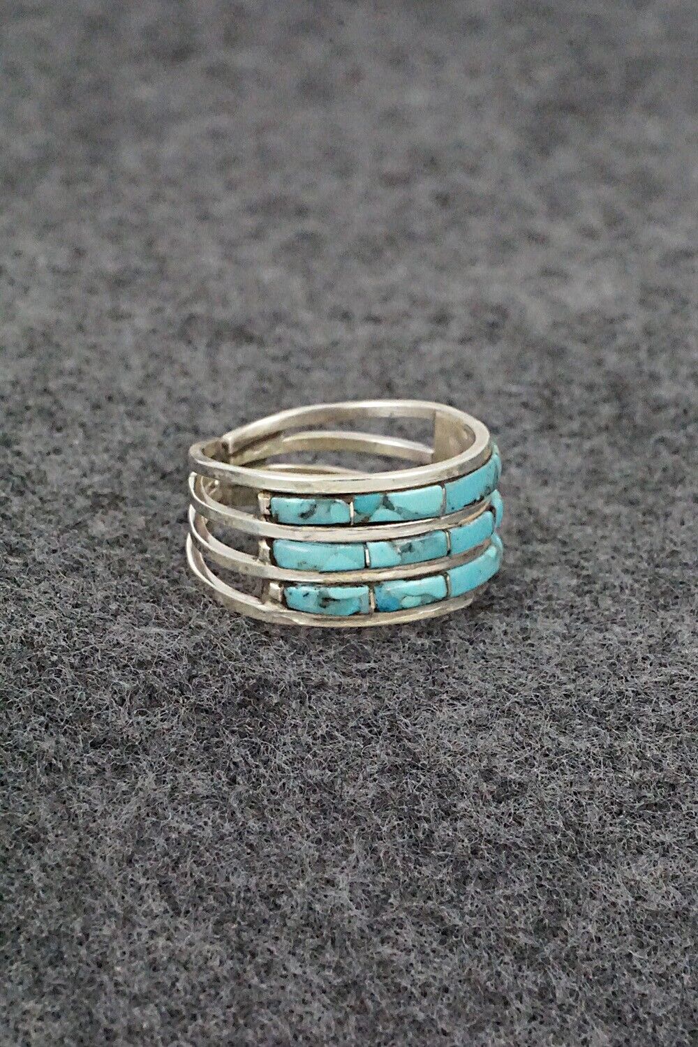 Turquoise & Sterling Silver Ring - Debbie Livingston - Size 6