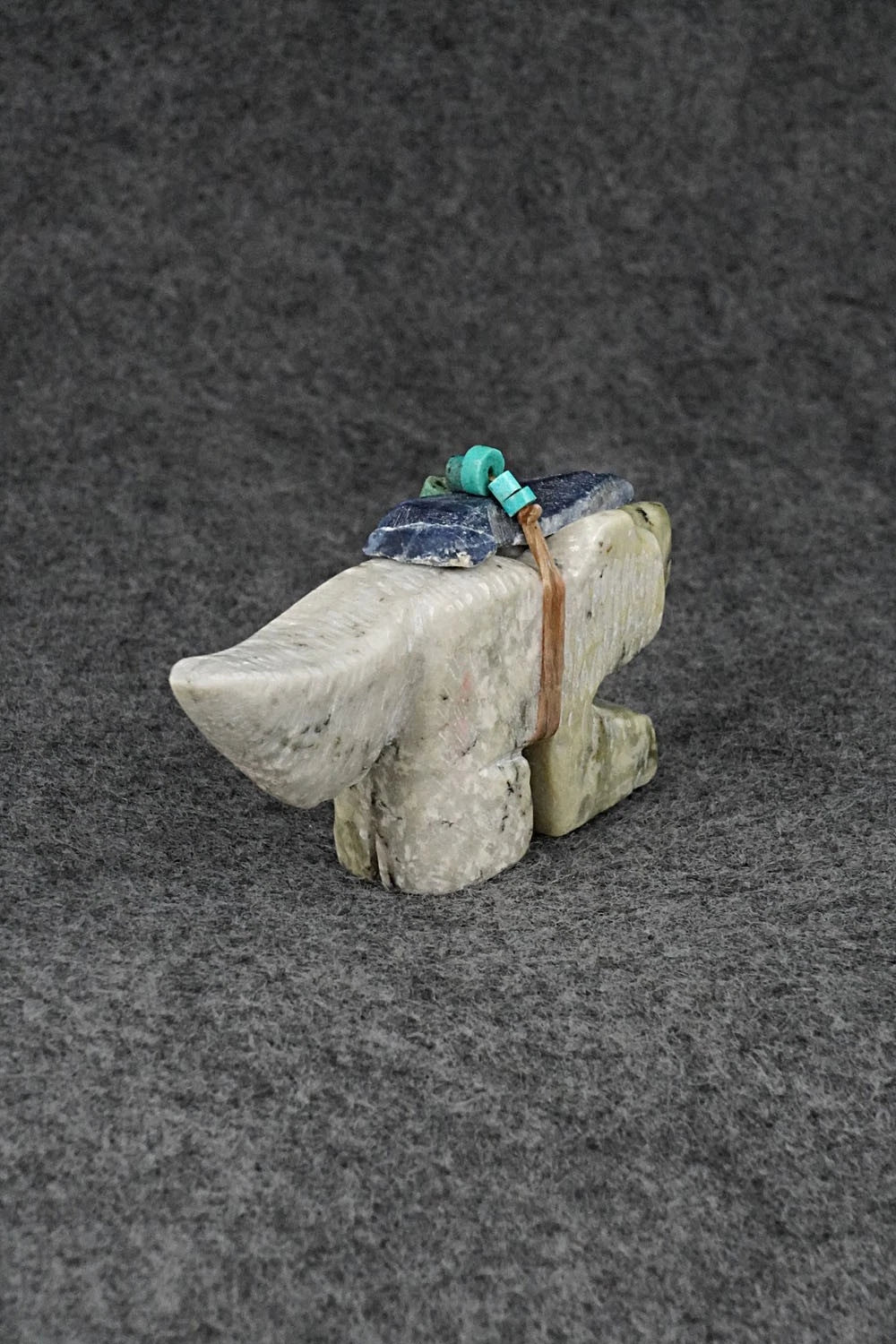 Wolf Zuni Fetish Carving - Danny Lonjose