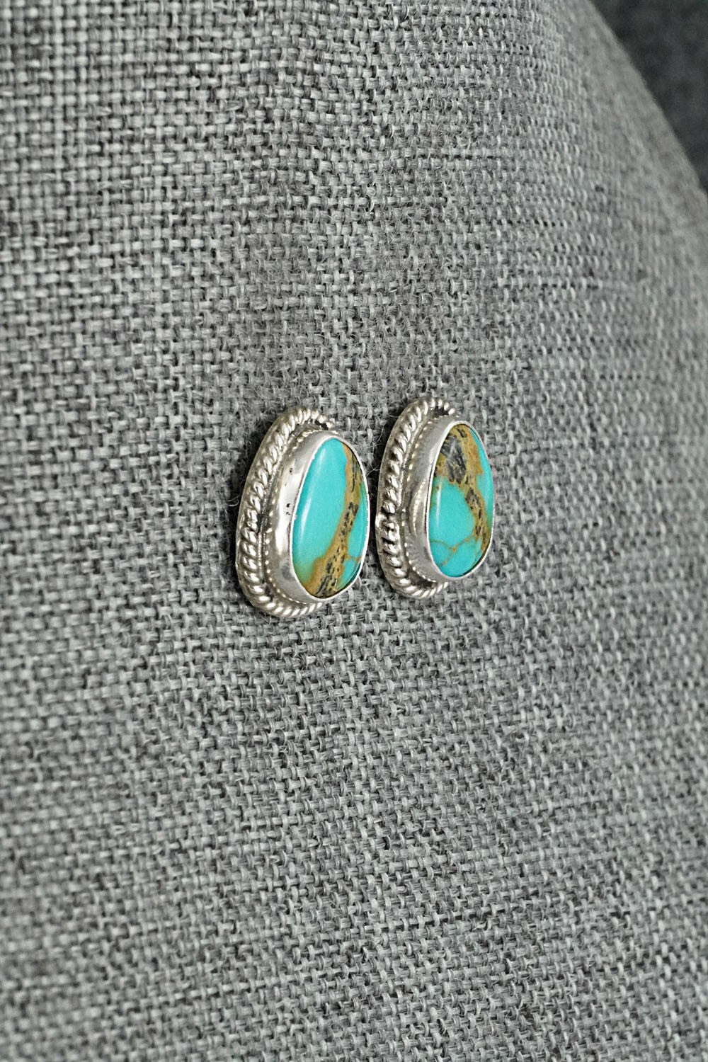 Turquoise & Sterling Silver Earrings - Byron Begay
