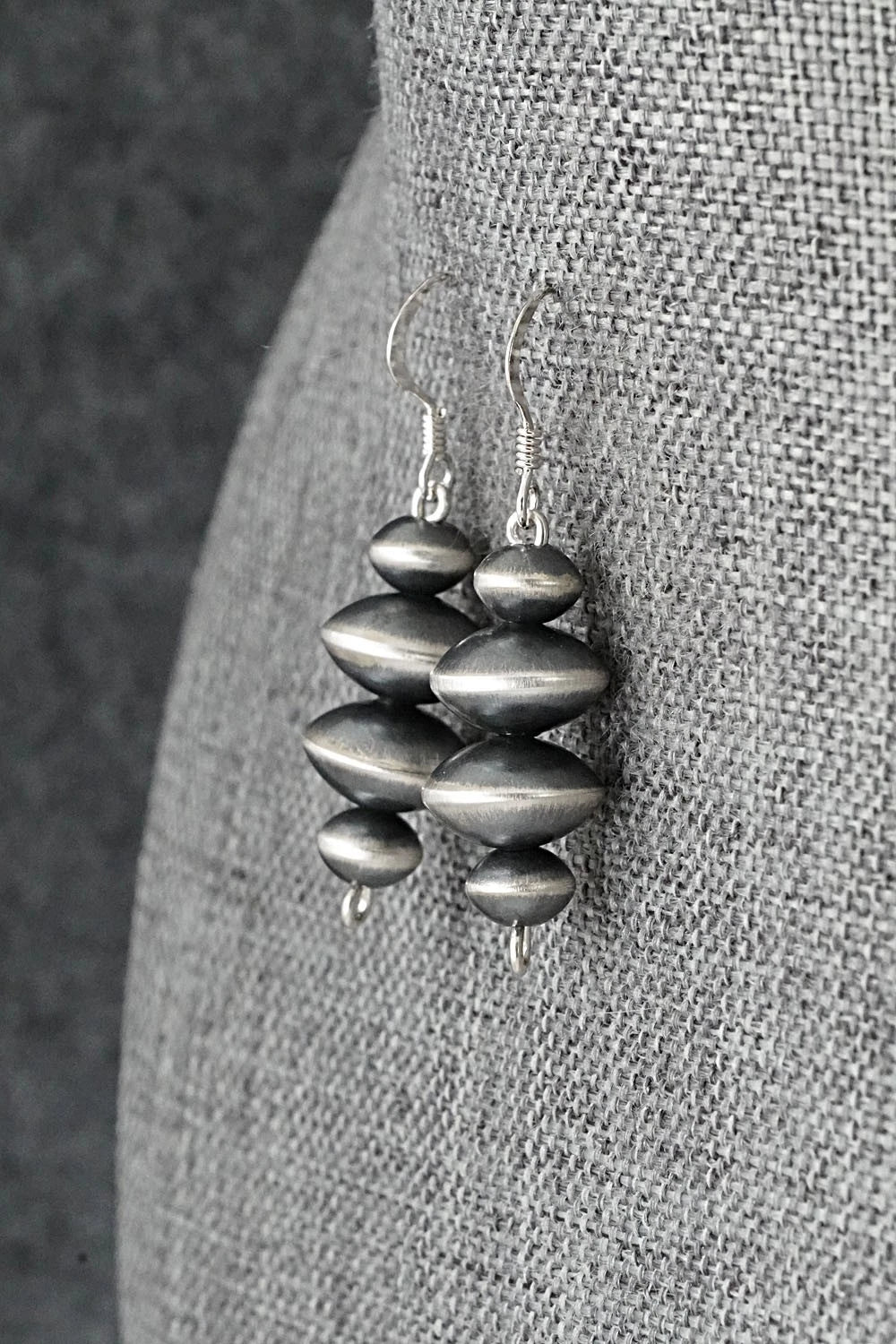 Sterling Silver Navajo Pearl Earrings - Preston Haley