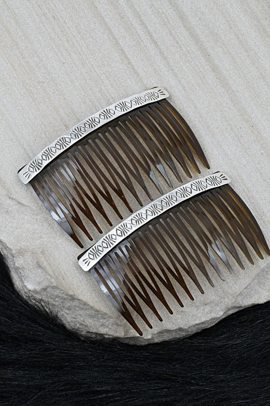 Sterling Silver Hair Combs - Bertha Begay
