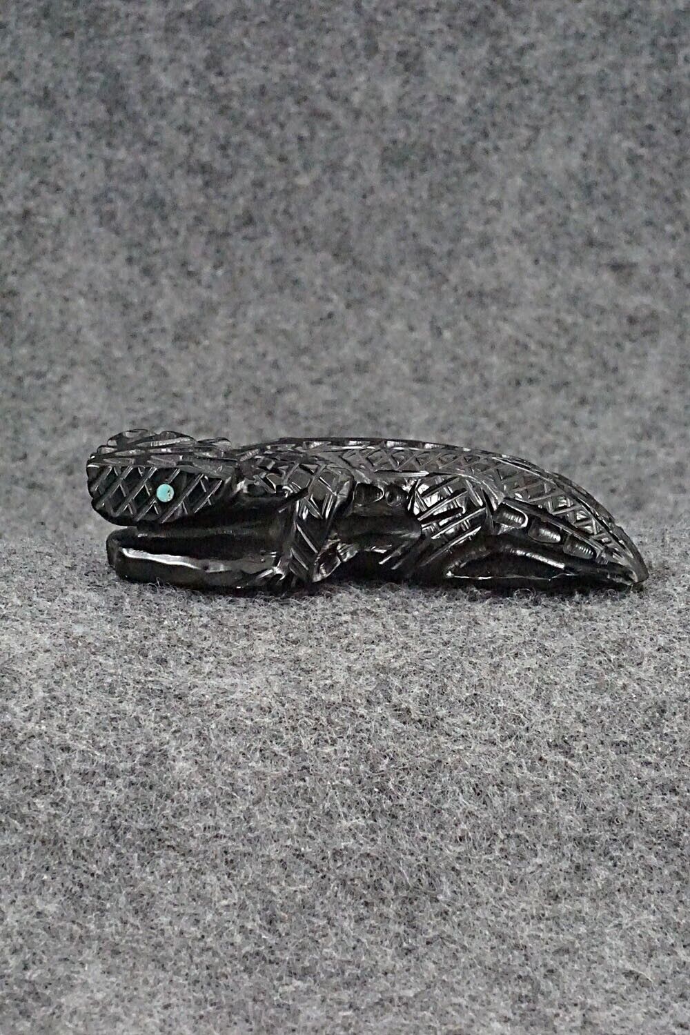 Horned Toad Zuni Fetish Carving - Jensen Charlie