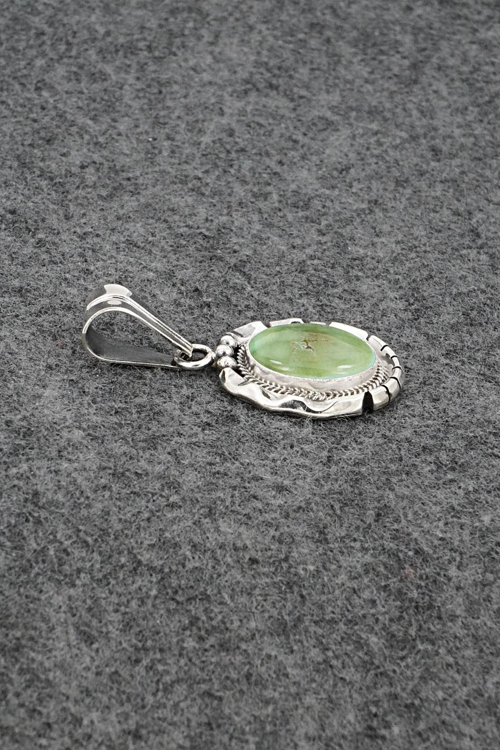 Turquoise & Sterling Silver Pendant - Samuel Yellowhair