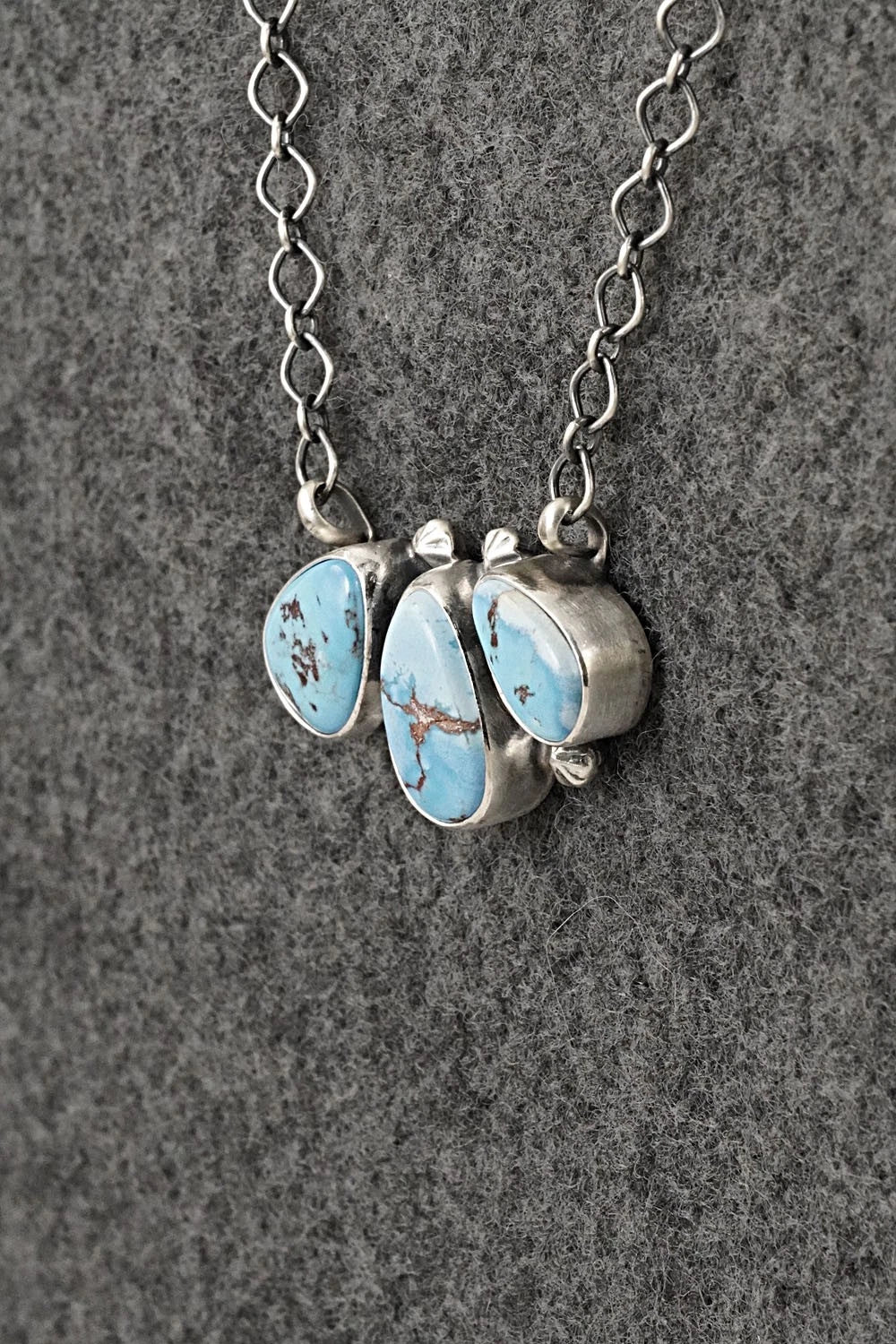 Turquoise & Sterling Silver Necklace - Darrin Livingston