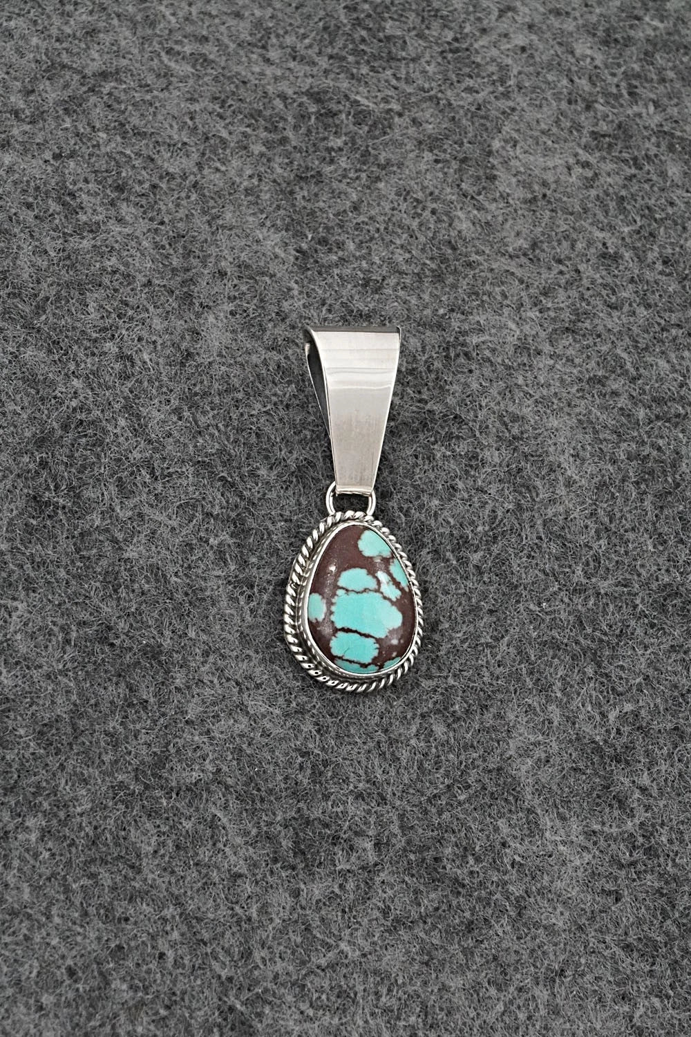 Turquoise & Sterling Silver Pendant - Eugene Gruber
