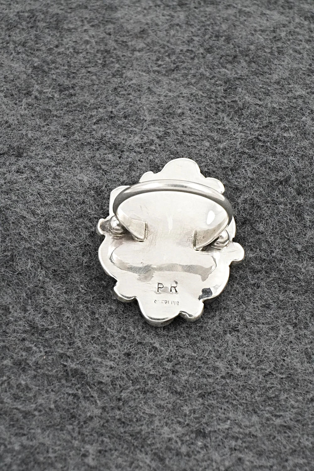 Multi-Stone & Sterling Silver Ring - Priscilla Reeder - Size 8