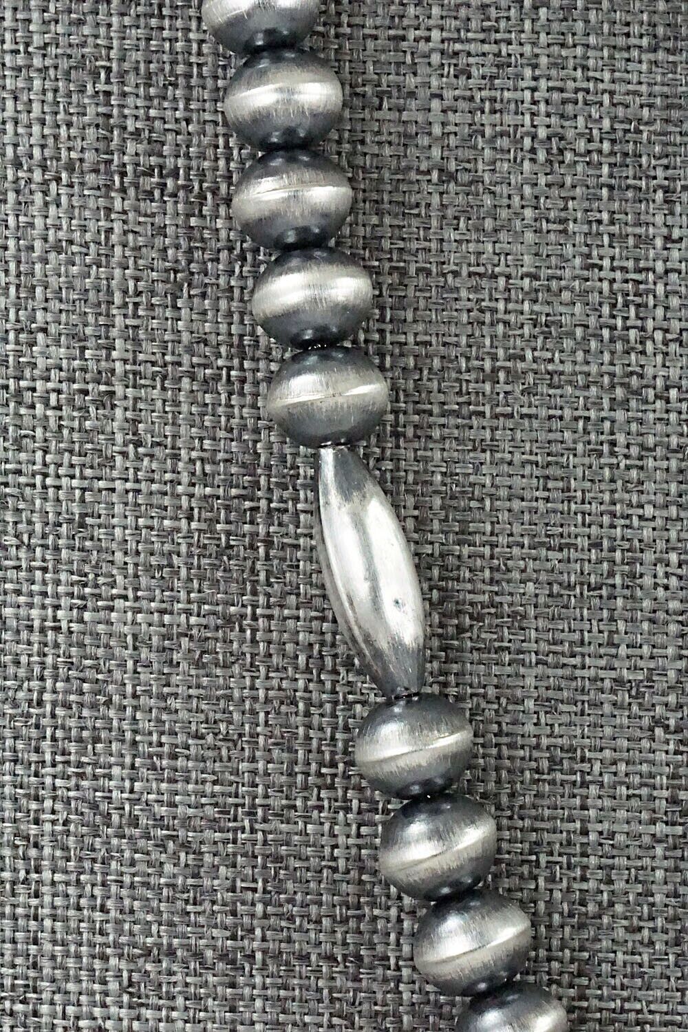 Sterling Silver Navajo Pearl Necklace 20" - Tonisha Haley