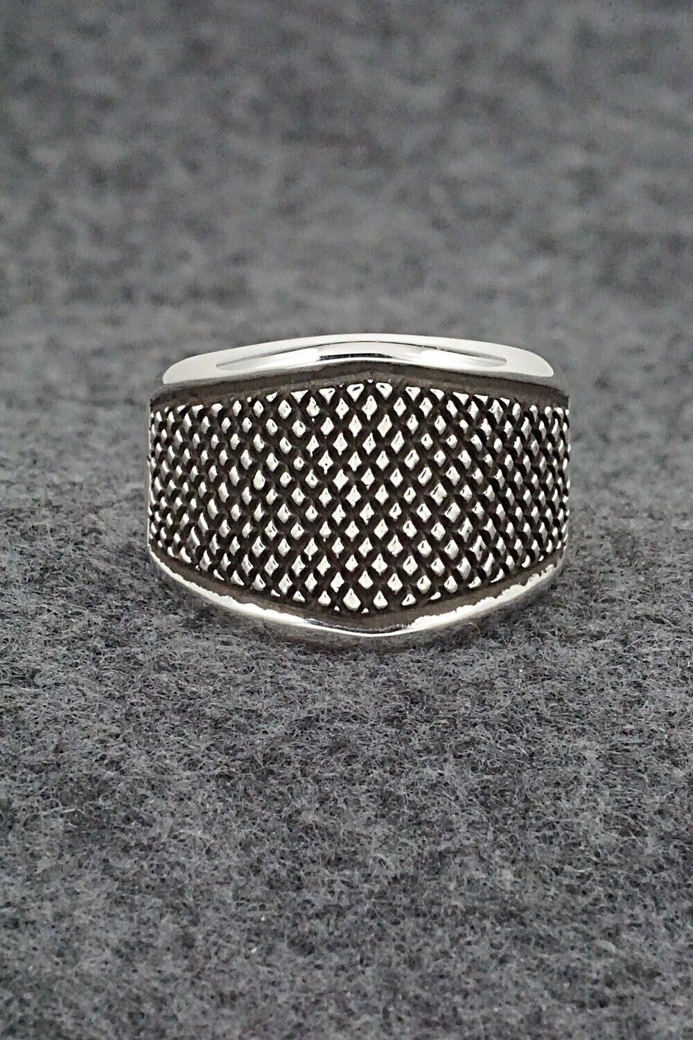 Sterling Silver Ring - Raymond Coriz - Size 12.5