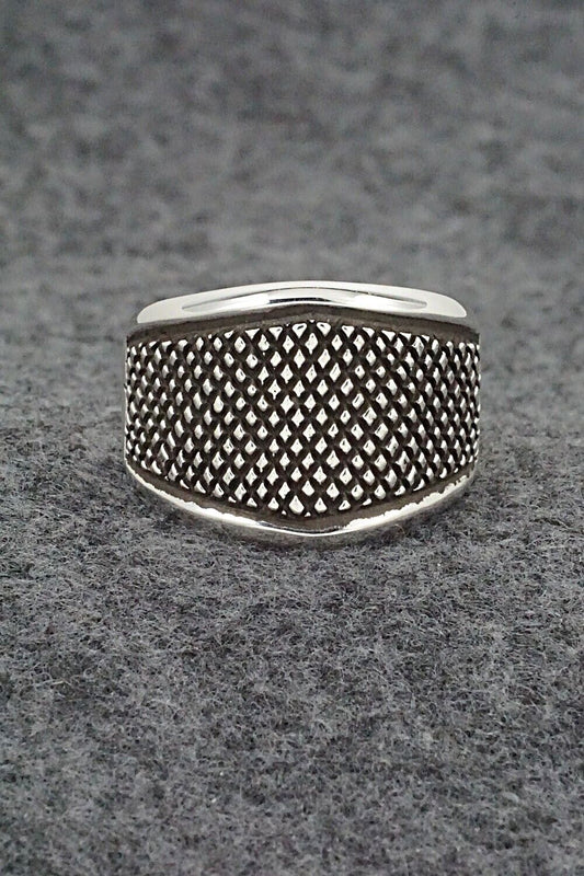 Sterling Silver Ring - Raymond Coriz - Size 12.5