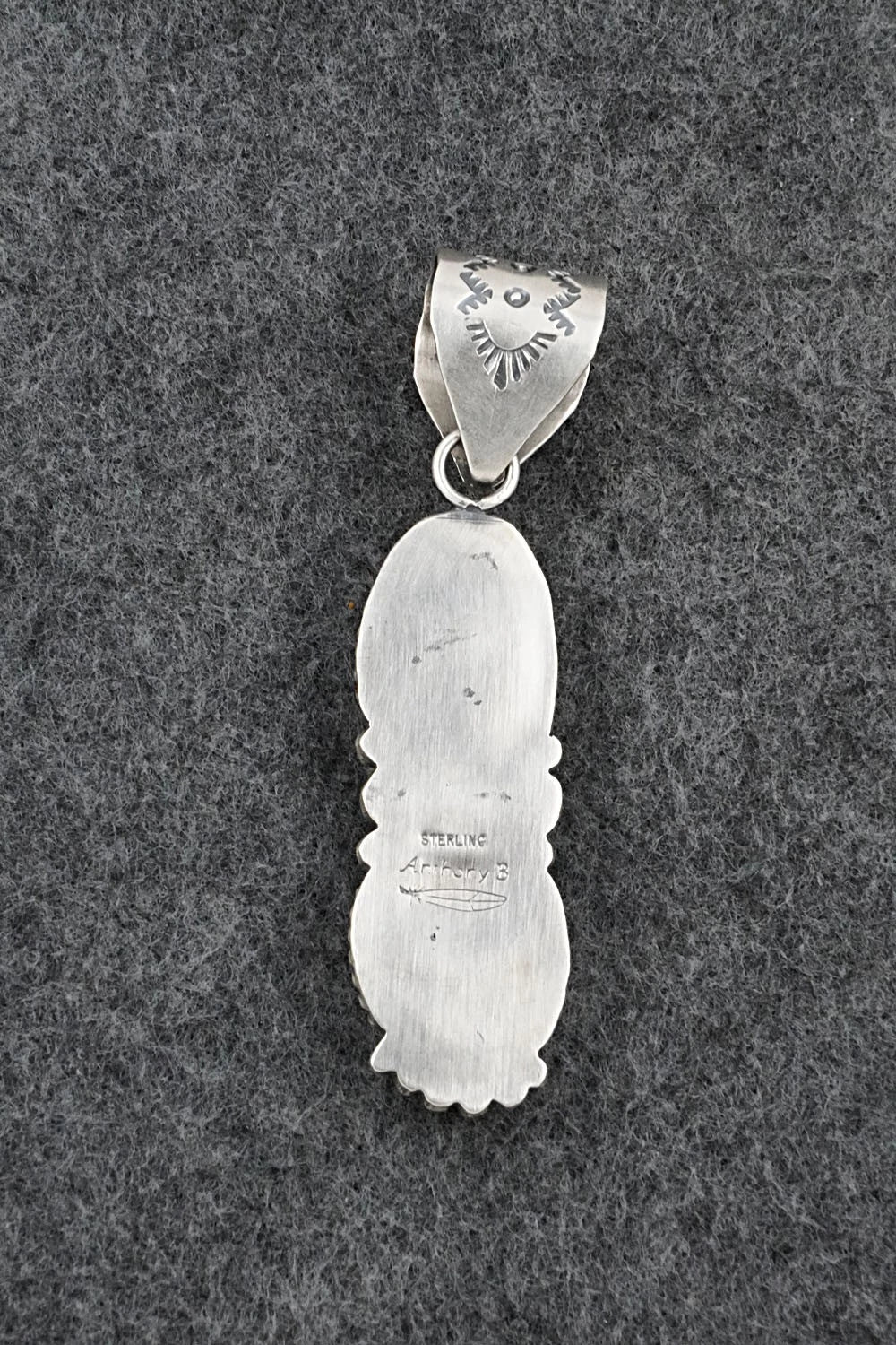 Turquoise & Sterling Silver Pendant - Anthony Brown