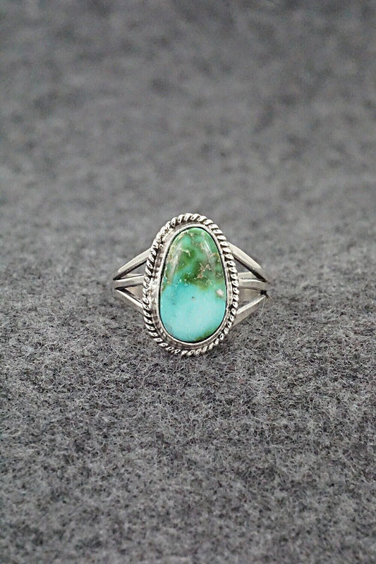 Turquoise & Sterling Silver Ring - Alice Rose Saunders - Size 6.25