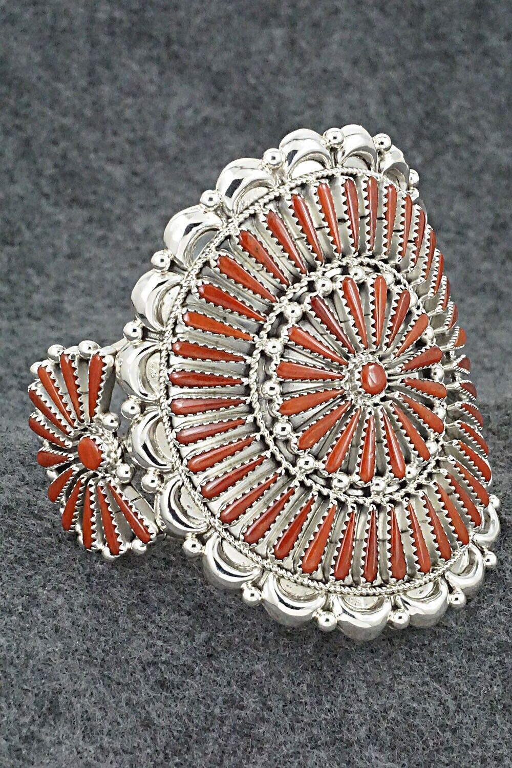 Coral & Sterling Silver Bracelet - Kyle Wilson