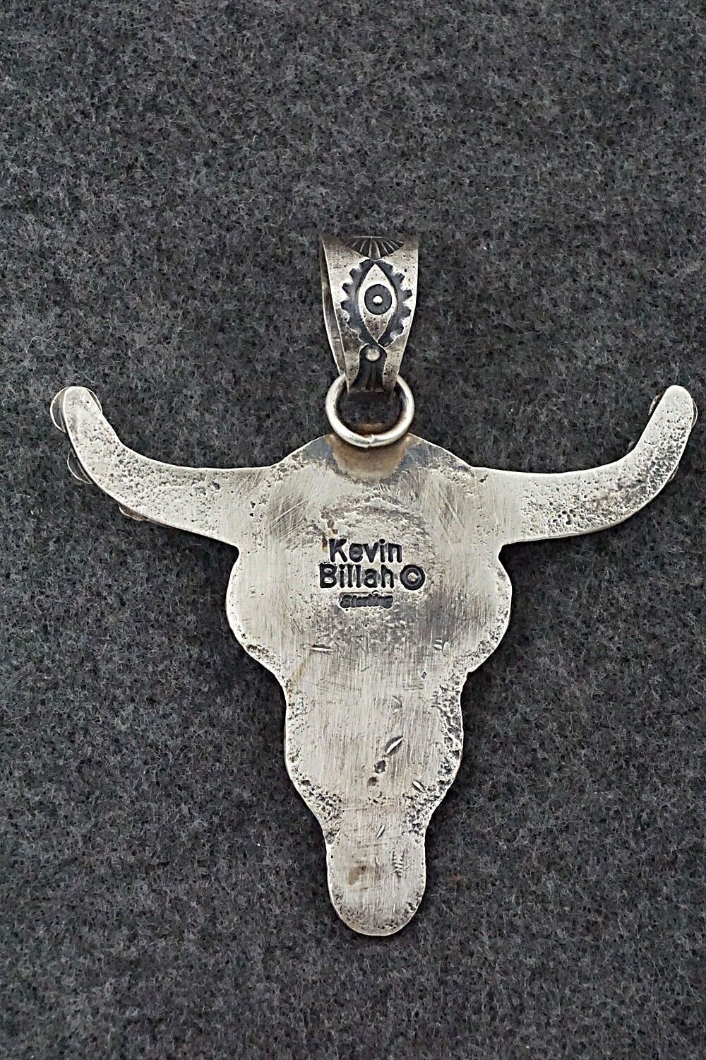 Turquoise & Sterling Silver Pendant - Kevin Billah