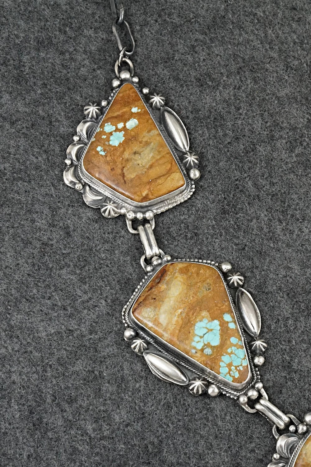 Turquoise & Sterling Silver Necklace and Earrings Set - Bob Becenti
