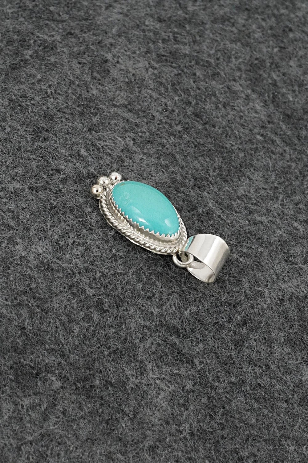 Turquoise & Sterling Silver Pendant - Byron Begay