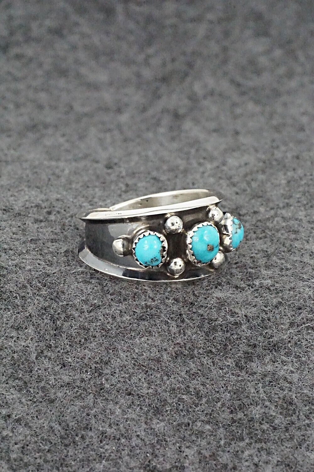 Turquoise & Sterling Silver Ring - Paul Largo - Size 10