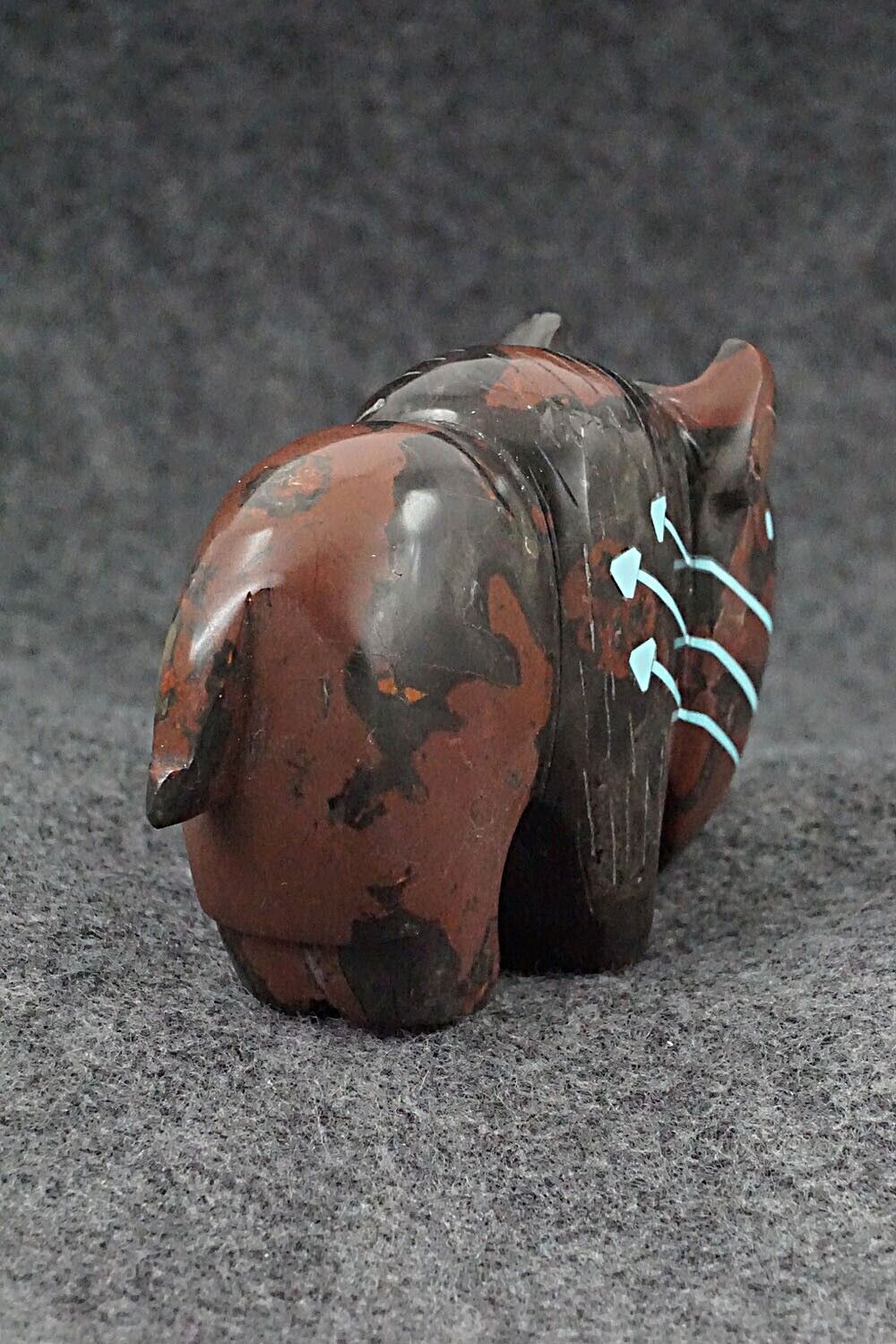 Buffalo Zuni Fetish Carving - Kenric Laiwakete