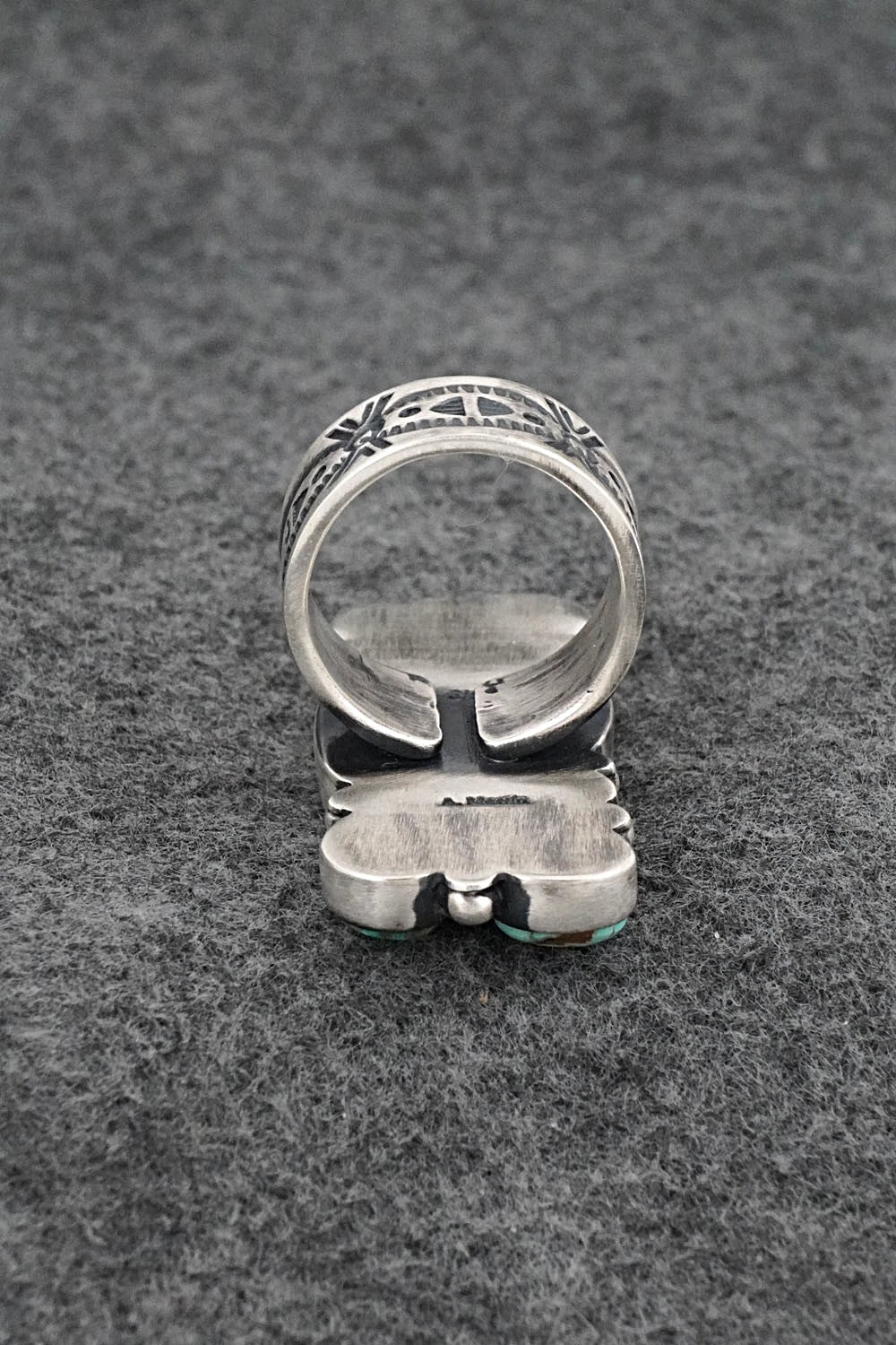 Turquoise & Sterling Silver Ring - Angela Martin - Size 8