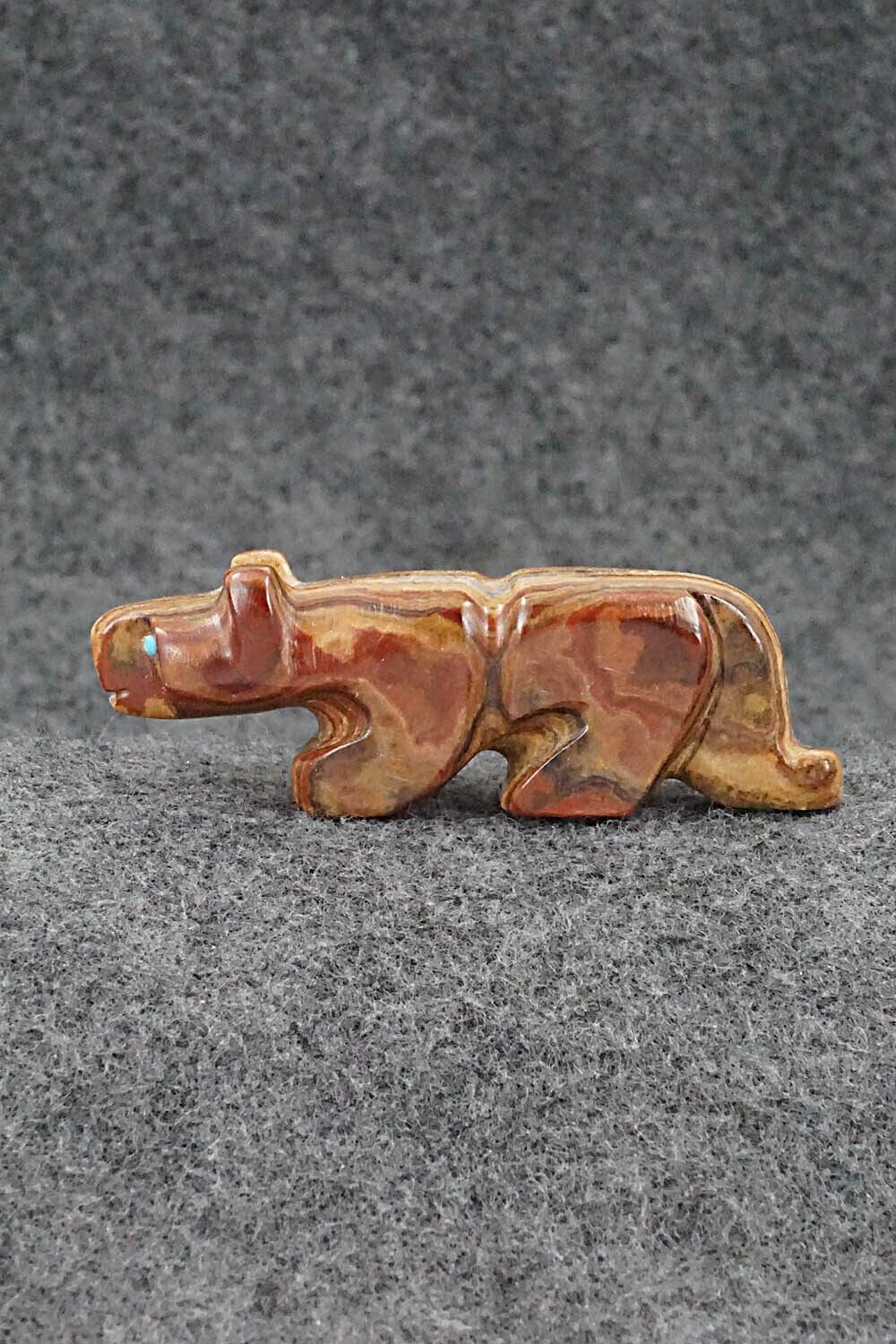 Mountain Lion Zuni Fetish Carving - Reynold Lunasee