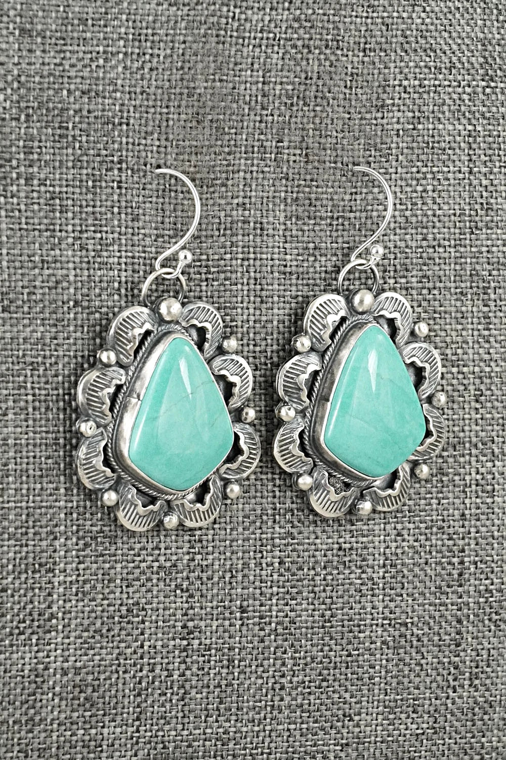 Turquoise & Sterling Silver Earrings - Jackson Hoskie