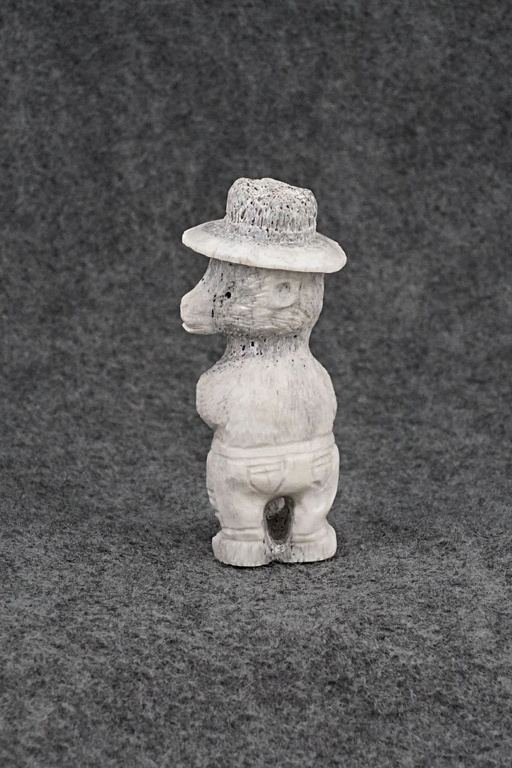 Smokey Bear Zuni Fetish Carving - Chris Peina
