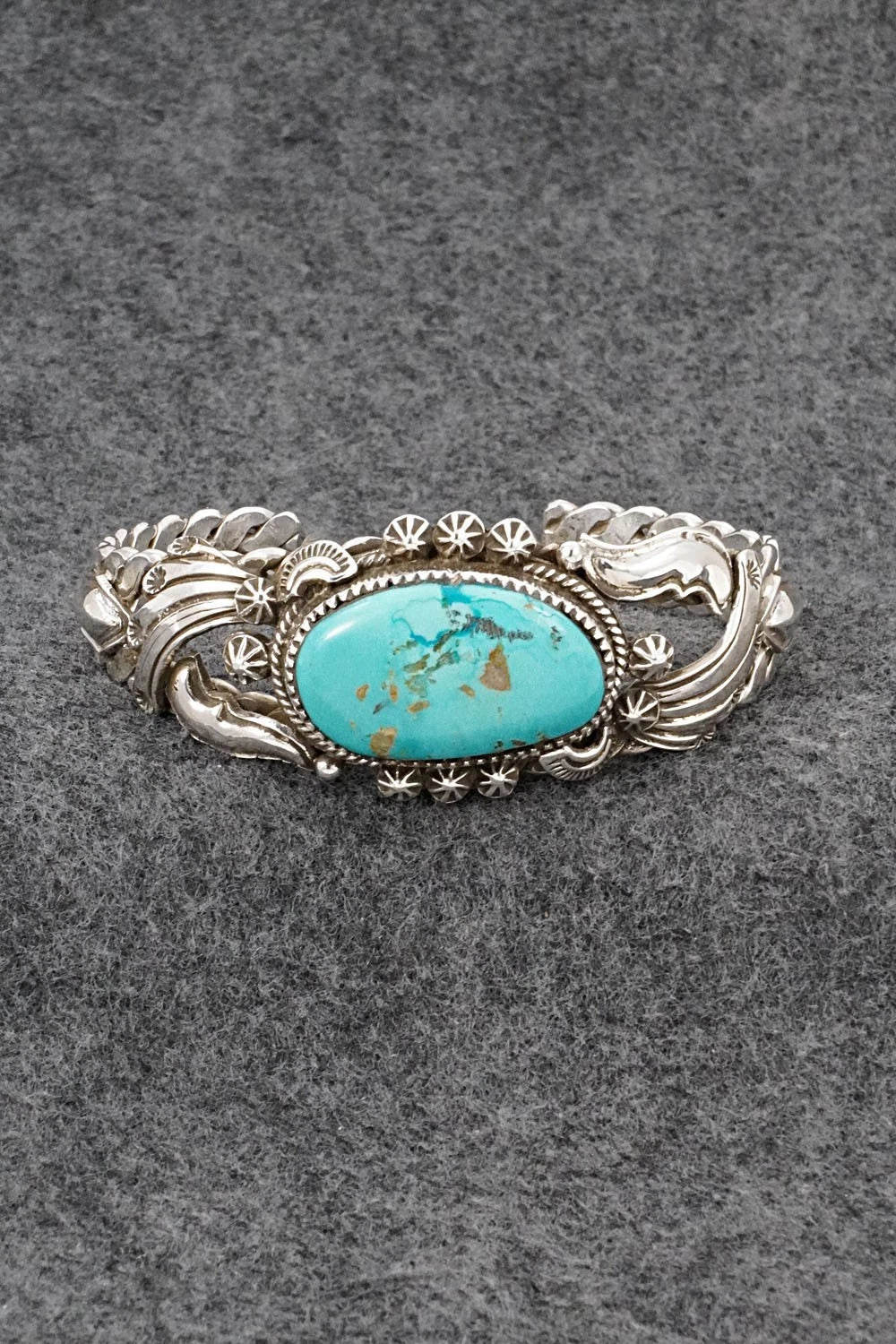 Turquoise & Sterling Silver Bracelet - Emerson Delgarito