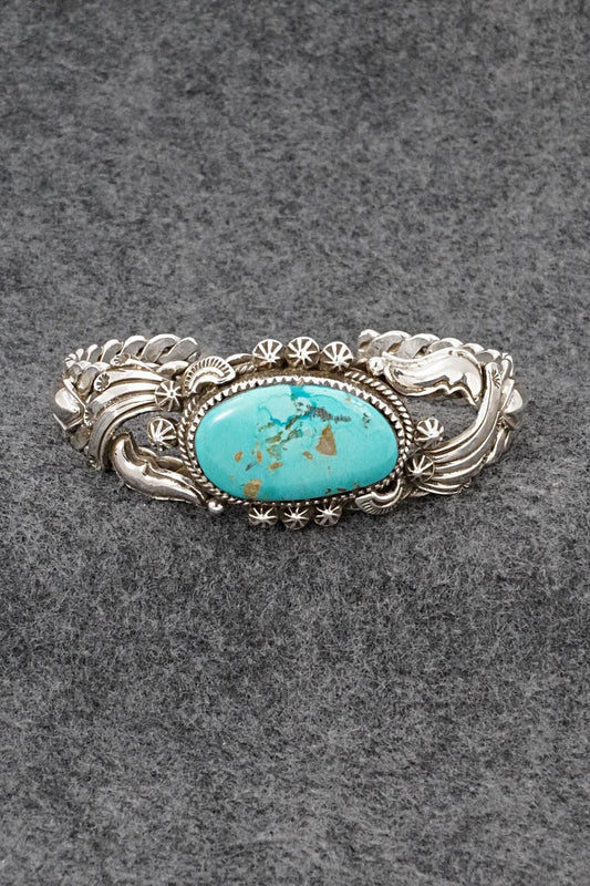 Turquoise & Sterling Silver Bracelet - Emerson Delgarito