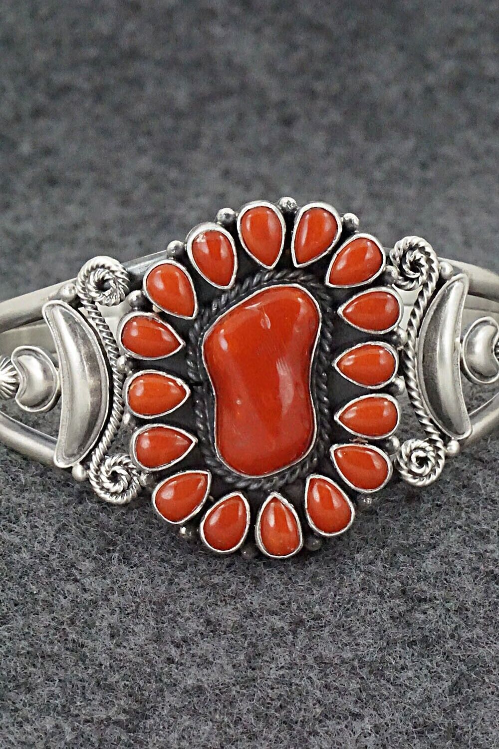 Coral & Sterling Silver Bracelet - Derrick Gordon