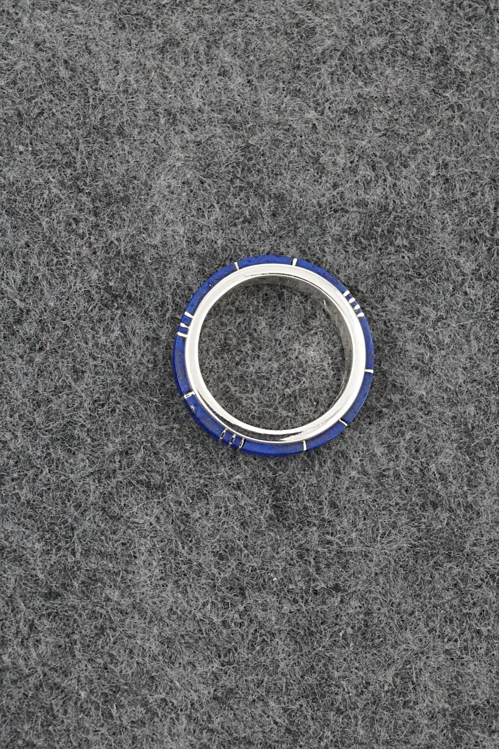 Lapis & Sterling Silver Ring - Harold Tsosie - Size 6.5