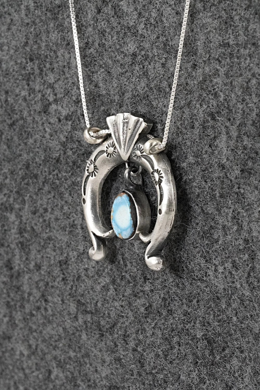 Turquoise & Sterling Silver Necklace - Gary Shorty