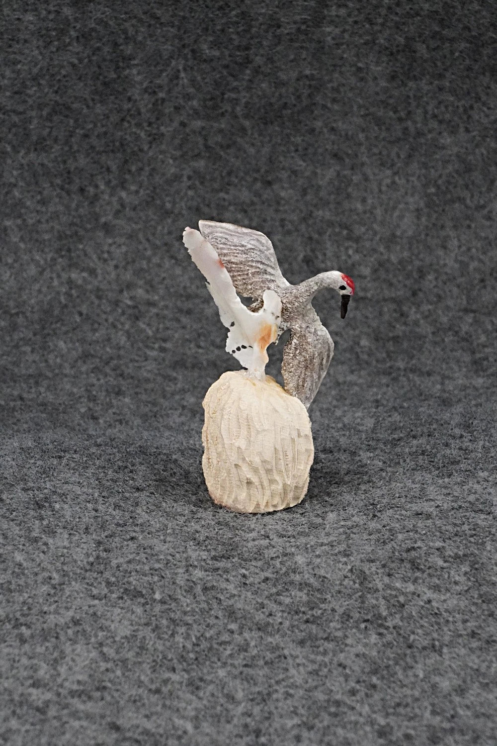 Sandhill Crane Zuni Fetish Carving - Ruben Najera