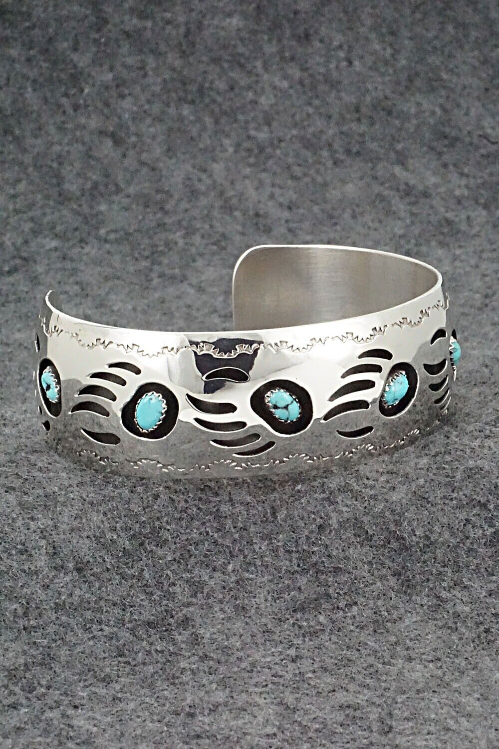 Turquoise & Sterling Silver Bracelet - Pearlene Spencer