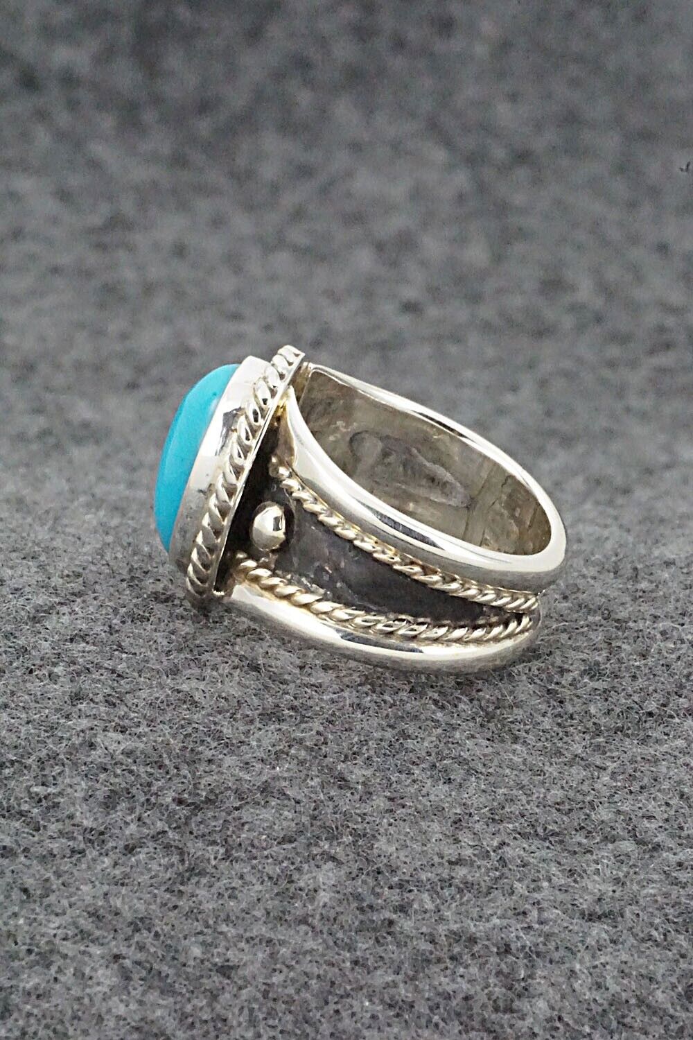 Turquoise & Sterling Silver Ring - Thomas Yazzie - Size 6.5