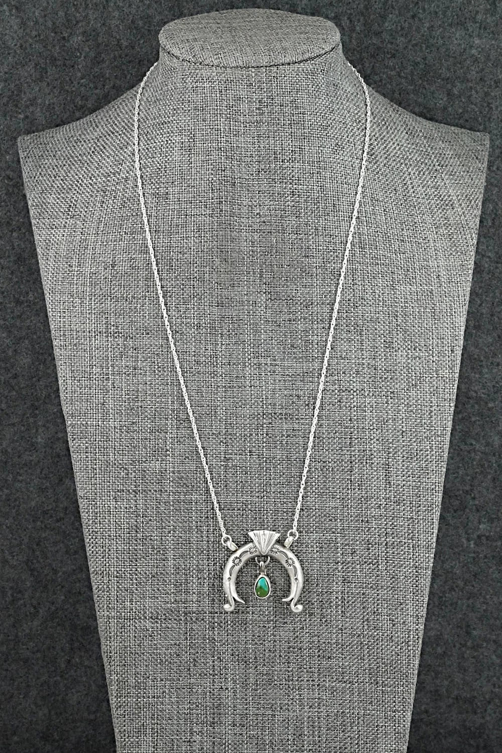 Turquoise & Sterling Silver Necklace - Gary Shorty