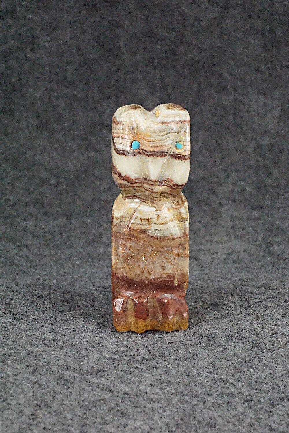 Owl Zuni Fetish Carving - James Panteah