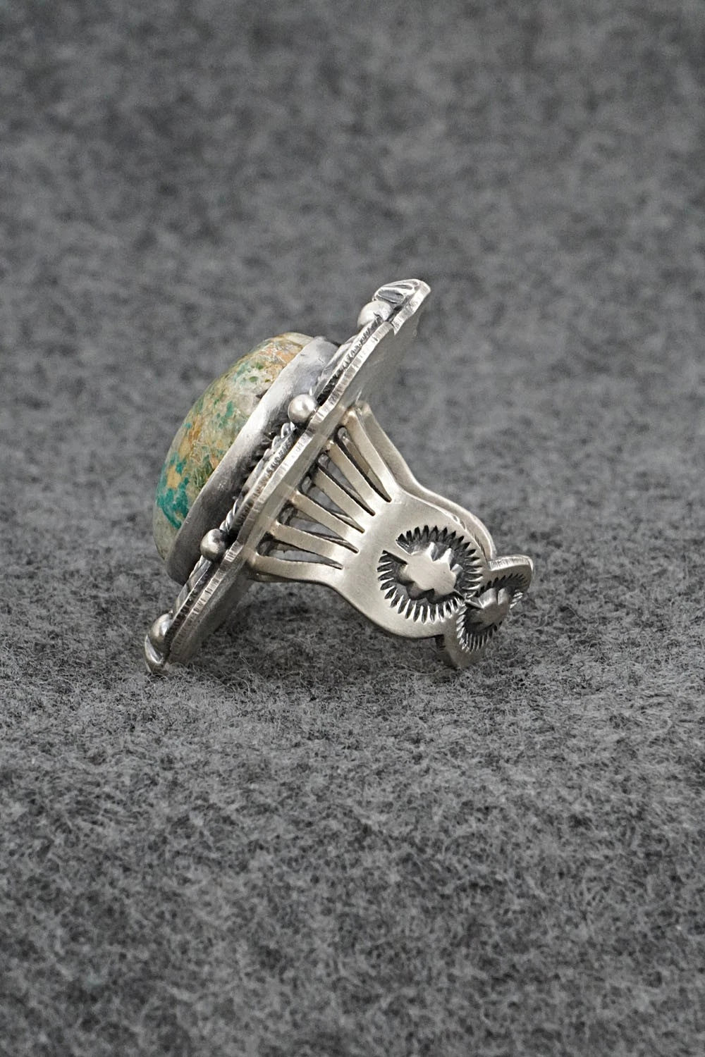 Turquoise & Sterling Silver Ring - Randy Boyd - Size 6.5