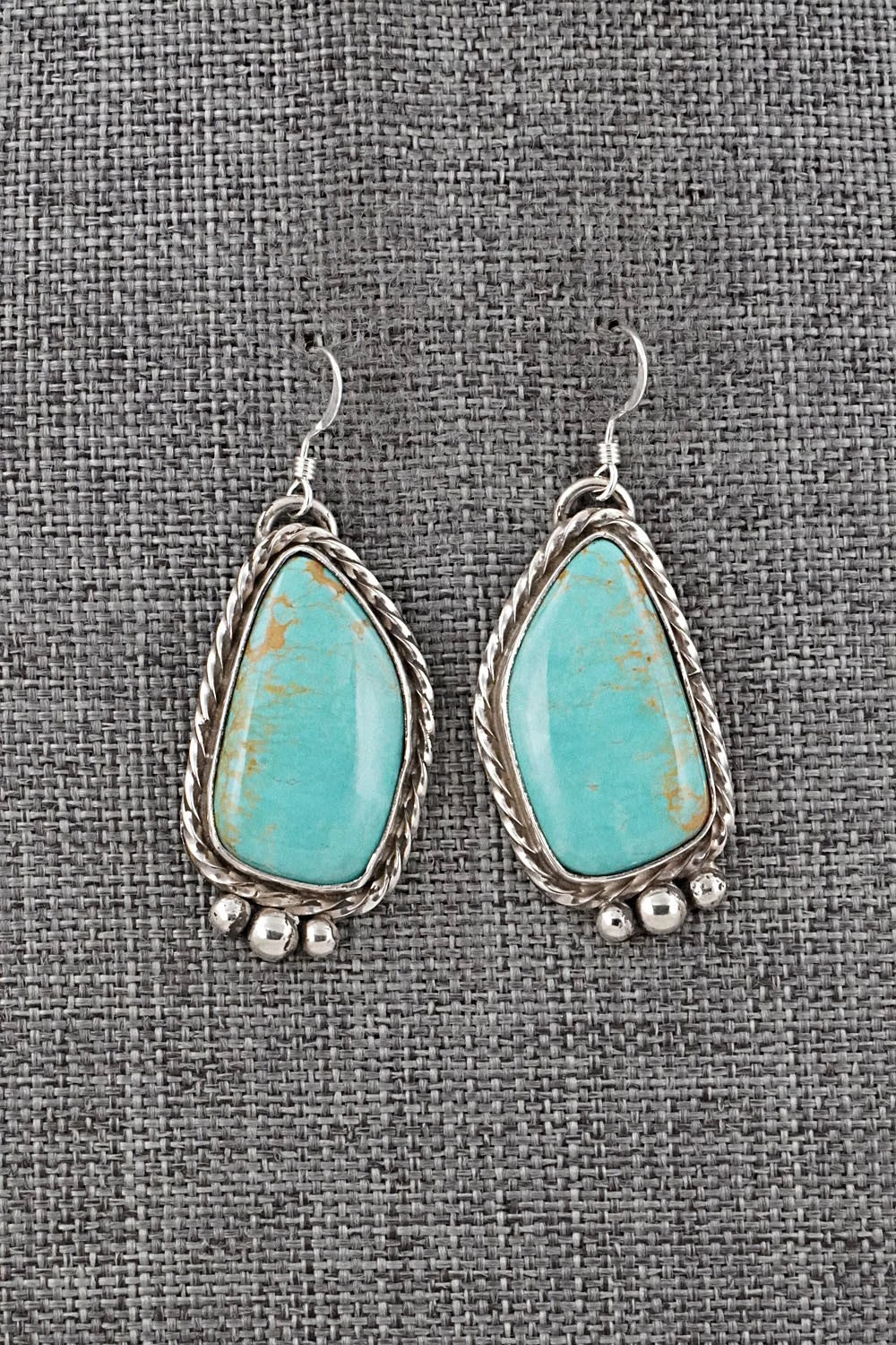 Turquoise & Sterling Silver Earrings - Aaron Robertson