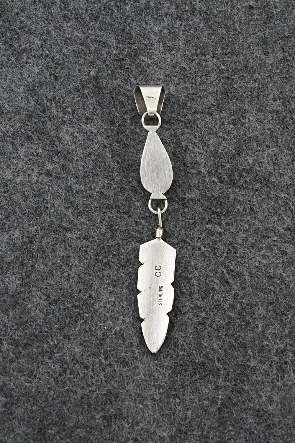 Turquoise & Sterling Silver Pendant - Chris Charley
