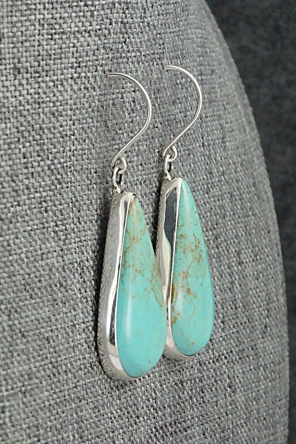 Turquoise & Sterling Silver Earrings - Rena Begay